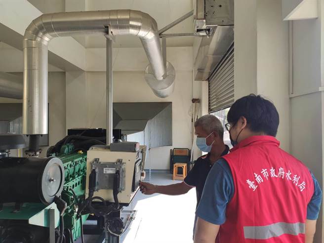 台南市水利局加强防颱整备。(台南市水利局提供／曹婷婷台南传真)