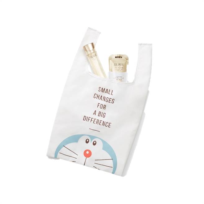 ELIXIR怡丽丝尔 X DORAEMON哆啦A梦限量联名环保袋。（图／品牌提供）