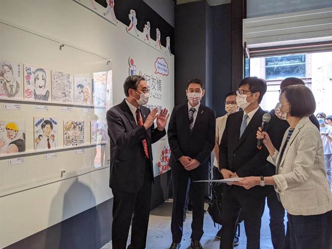 「台日友情」動漫主題展駁二開展。（曹明正攝）