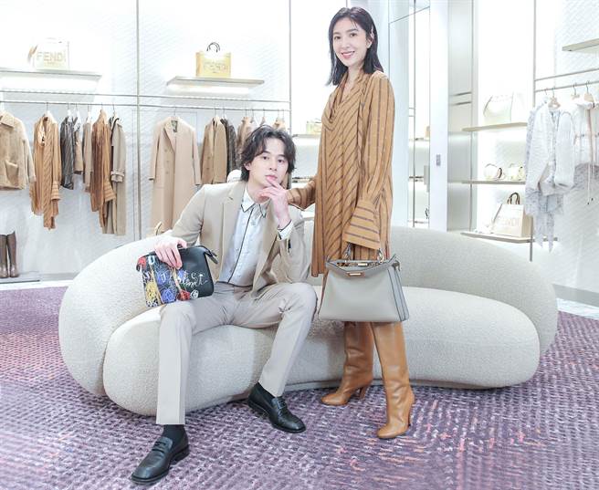 楊謹華與張軒睿合體出席FENDI秋冬新裝發表會。（FENDI提供）