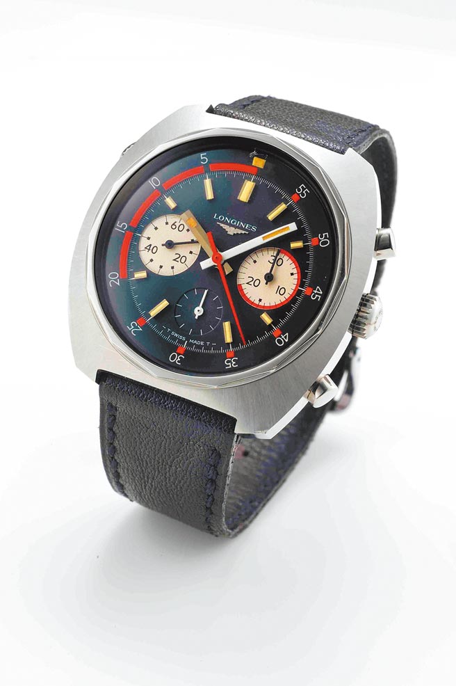 浪琴表於1968年問世潛水計時碼表Ref. 8224，不鏽鋼表殼防水深度達200米。（Longines提供）