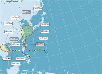 璨樹減弱為中颱 氣象局：綠島蘭嶼陣風上看14級