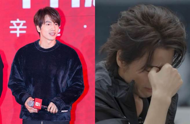 言承旭知道队友被淘汰大哭。（图／达志影像、前线娱乐微博）