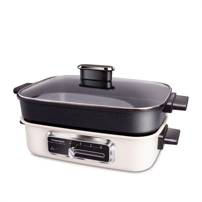 THOMSON 多功能健康蒸烤盘＋海陆体验组，原价4990元，PChome 24h购物特价3490元。（PChome 24h购物提供）