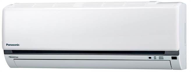 神腦國際的Panasonic標準型（K系列）5-7坪變頻冷暖空調，原價3萬5500元，特價3萬1240元。（神腦國際提供）