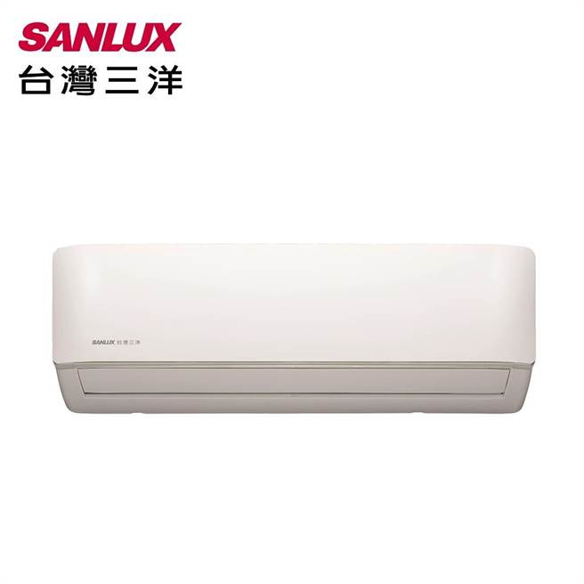 全國電子的台灣三洋變頻分離冷暖時尚型，原價3萬900元，特價2萬4800元。（全國電子提供）
