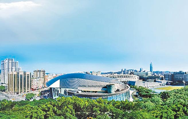 「敦仰」可鳥瞰小巨蛋樹海，遠眺台北101、南山微風。（海悅提供）