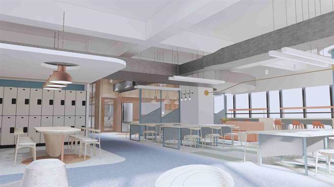 高雄「亞灣新創園」預計10月揭牌營運，圖為開放式工作空間示意圖。（本報資料照）