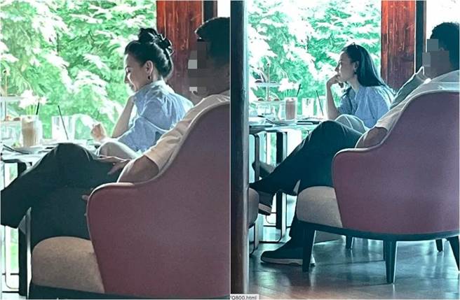 野生张柏芝被直击现身喝下午茶。（图／取材自新浪娱乐）