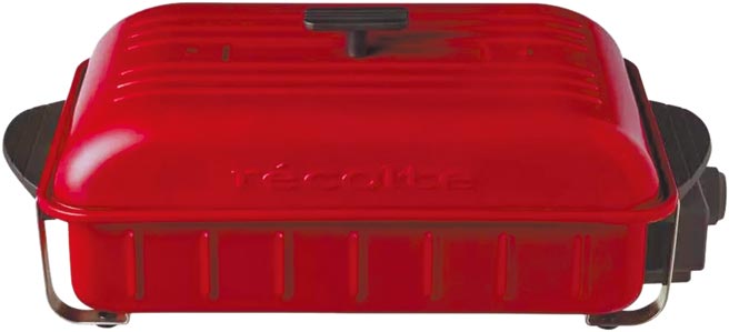 recolte日本丽克特 Home BBQ 电烧烤盘-贵族红，原价3280元，PChome 24h购物特价2952元。（PChome 24h购物提供）