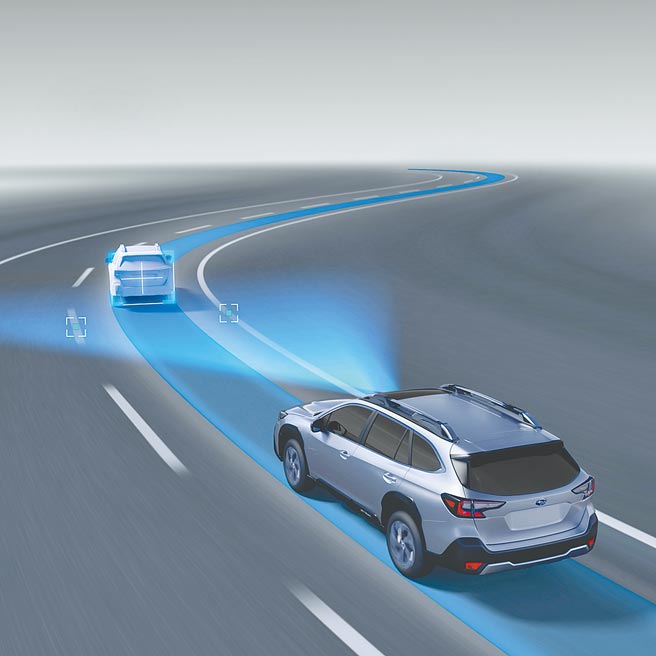 LCF车道维持置中系统能主动让车辆维持于车道置中，或依前车动态进行调整并保持安全距离，使得长途驾驶更为安全，也更加便利。（台湾意美汽车提供）