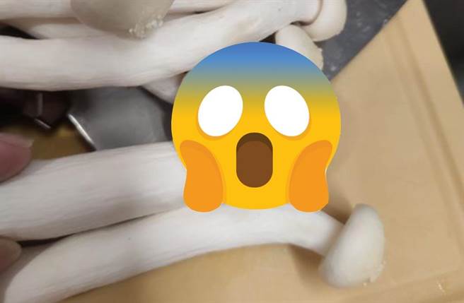 网友买的「白菇」一夜之间变了。（翻摄脸书社团《厨艺公社》）