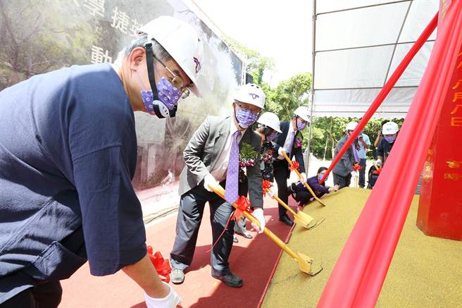 清大「捷英文物館」建築工程14日開工，坐落於清華大學南校區。（清大提供／邱立雅竹市傳真）