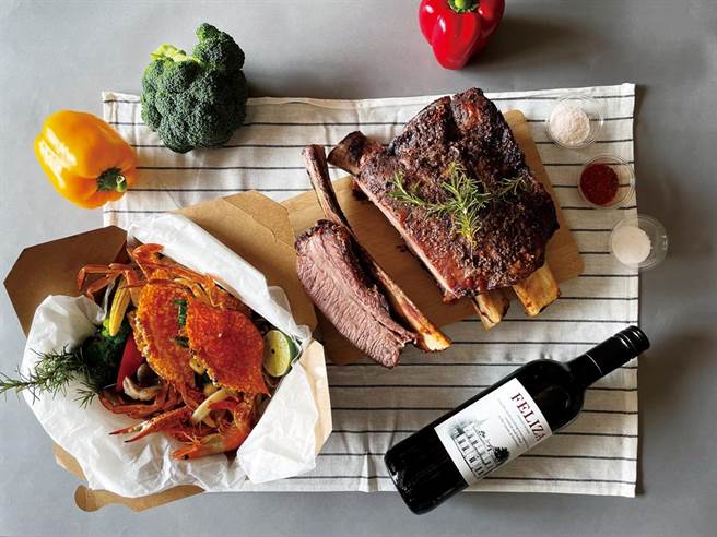 高雄国宾饭店「海陆分享外带礼篮」。（业者提供）