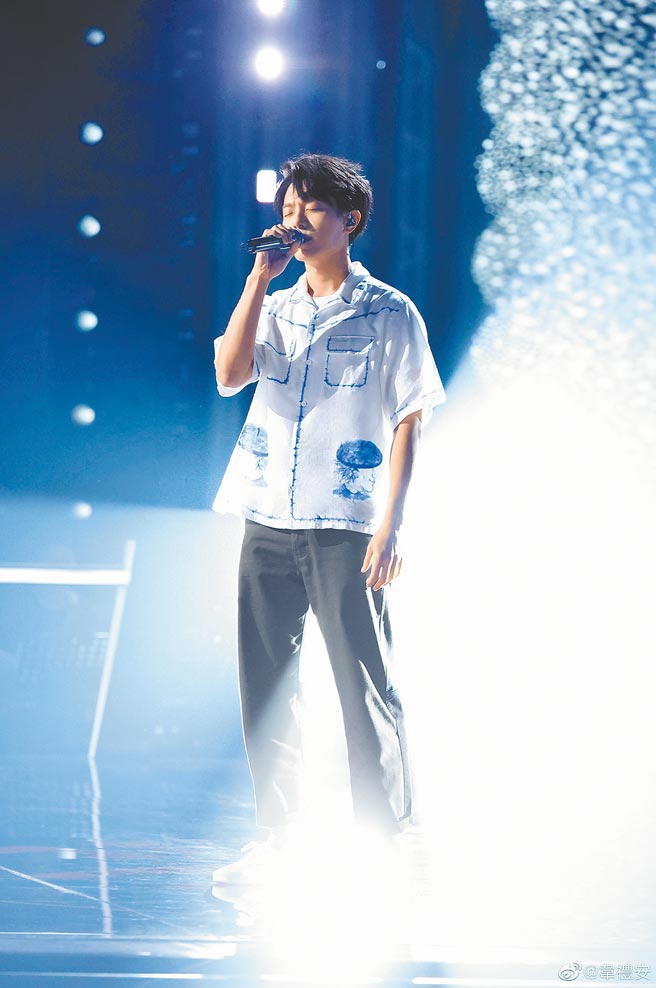 韋禮安近期參賽《中國好聲音》獲更多歌迷支持。（摘自微博）