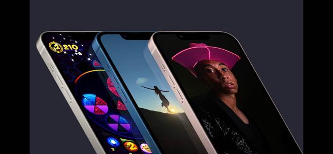 全新的iPhone 13 mini及iPhone 13分别搭载了5.4吋及6.1吋的Super Retina XDR display。（翻摄直播画面）