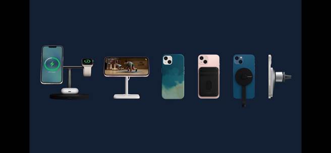 今年苹果也推出了一系列MagSafe周边配件。（翻摄直播画面）