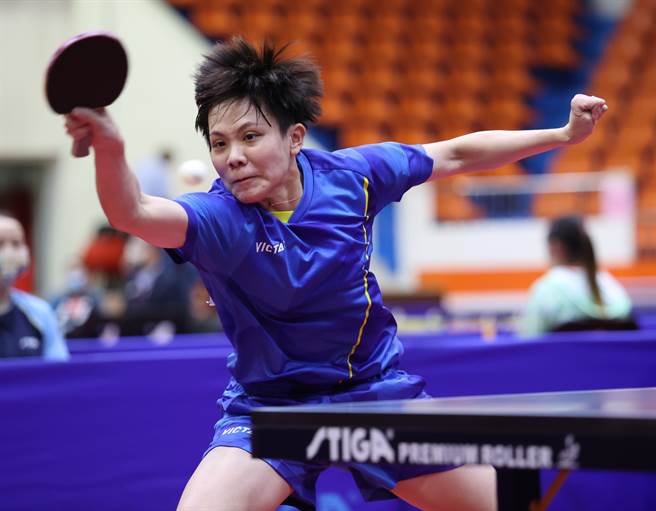 鄭怡靜幫助台北市拿下全運會桌球女團金牌。(110全國運動會提供)