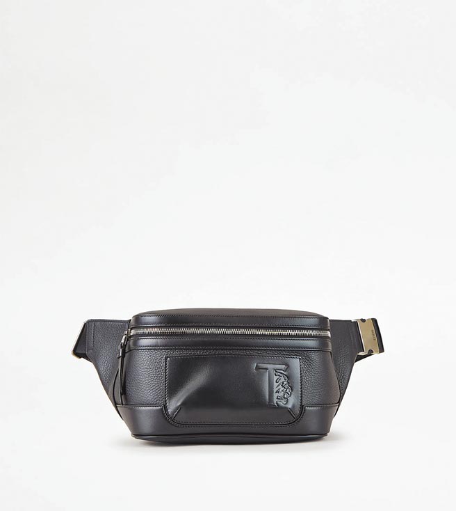 Tod’s Travel压纹皮革腰包，4万400元。（Tod’s提供）
