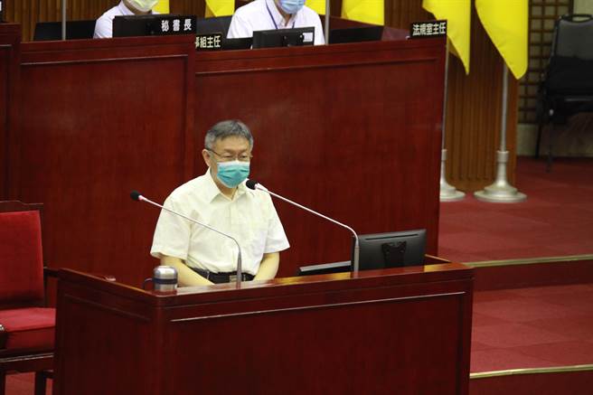 台北市长柯文哲。（黄婉婷摄）