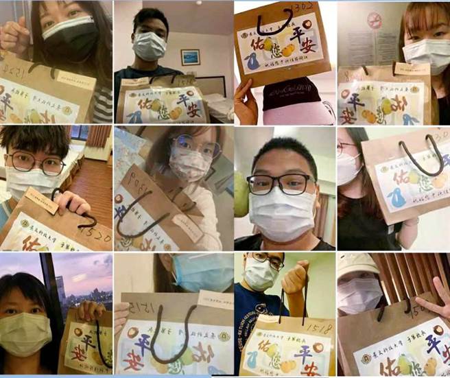 景文科技大学举办中秋佳节境外生IG版打卡与领取中秋节小礼活动。（景文科技大学提供）