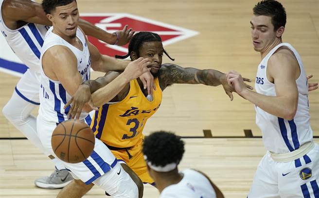 勇士、湖人夏季聯賽圖，非矮湯(美聯社資料照)