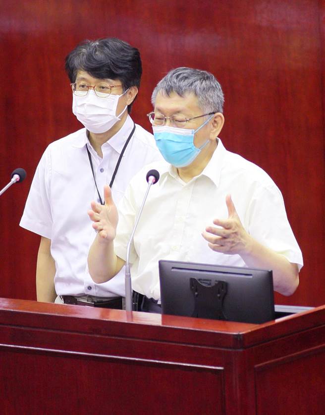 台北市长柯文哲。（张铠乙摄）