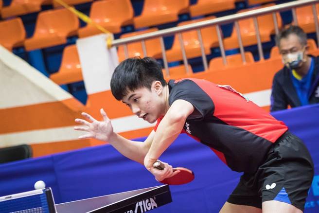 由于对手因伤退赛，林昀儒只打1就拿下全运会桌球男单金牌。(110年全运会提供)