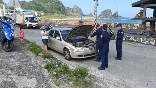 台东县兰屿乡岛上无牌车高达6成，警方中秋连假加强取缔。（台东县警局提供／蔡旻妤台东传真）