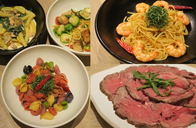 「直火風味燒烤牛肉切片冷盤」以蒸食方式呈現烤牛肉，能充分吃到牛肉的鮮甜。（圖／楊婕安攝）