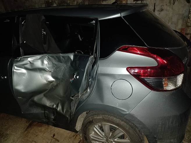 男子驾车在云林县台西乡肇逃害骑士丧命，台西警方追到苗栗县逮人。（台西警分局提供／张朝欣云林传真）