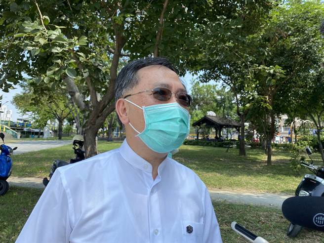 台北市副市長蔡炳坤表示，目前沒有參選台中市長規劃。（馮惠宜攝）