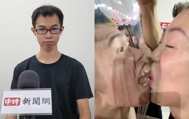 邓佳华在连千毅的直播中以敢玩敢秀博取观看数。（图／FB@邓佳华、兰庭精品）