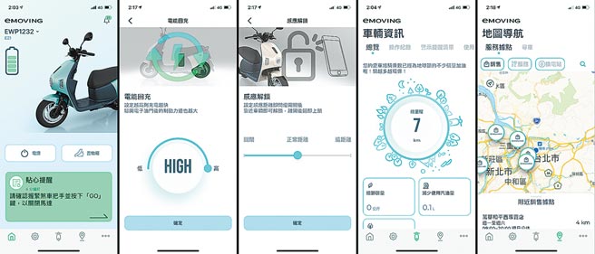 《FUN心骑》APP採取图像化设计，简明易读。（摘取自APP）