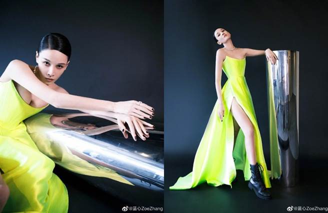 張藍心的精修照很精美。（圖／微博@張藍心）