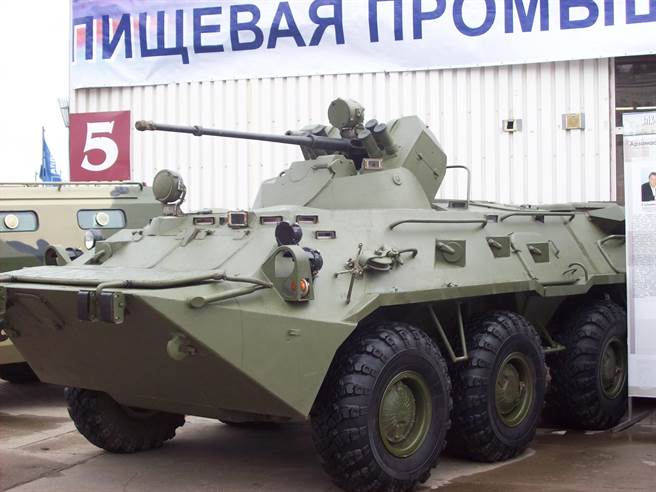 俄罗斯制BTR-80A装甲车。(图/wiki)