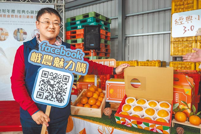 陈吉仲「预告」大陆拒收柑橘，峨眉乡农会总干事陈冠义说，新竹县桶柑销售期长达4个月都做内销，并没有外销到大陆。（罗浚滨摄）