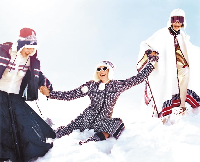 DiorAlps滑雪系列女裝，也是品牌首次發表滑雪裝束。（Dior提供）