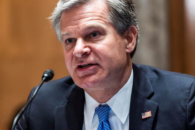 美國聯邦調查局（FBI）局長瑞伊（Chris Wray）。(圖/路透社) 