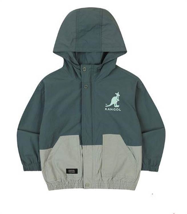 KANGOL KIDS拼色連帽外套，5480元。（KANGOL提供）