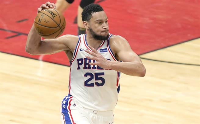 班西蒙斯與76人鬧翻(美聯社資料照)