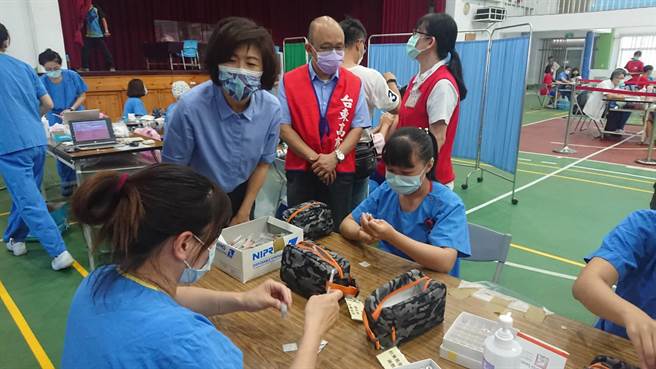 台東校園BNT疫苗開打，23日有615名學生請疫苗假。（蔡旻妤攝）