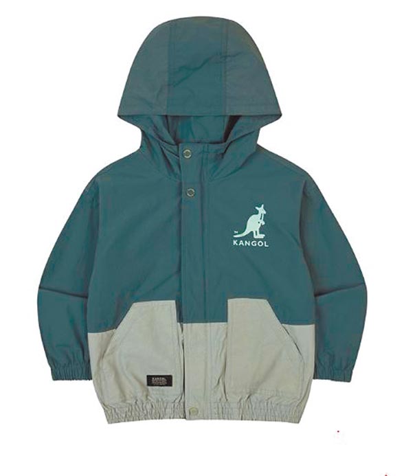 KANGOL KIDS拼色連帽外套，5480元。（KANGOL提供）