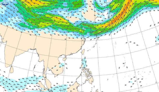東北風報到，天氣稍轉涼，迎風面地區有短暫雨。（中央氣象局提供）
