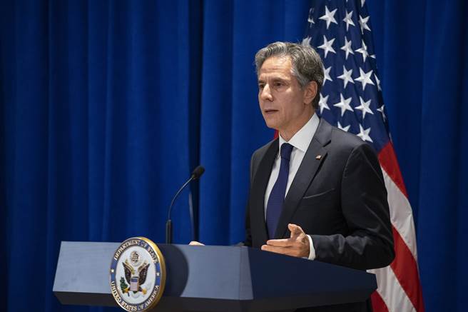 美國國務卿布林肯。(圖／美聯社)