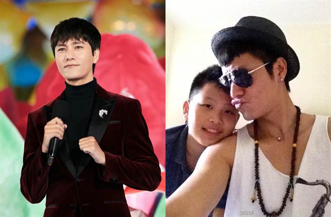 陈坤育有一个帅儿。（图／翻摄自陈坤微博）