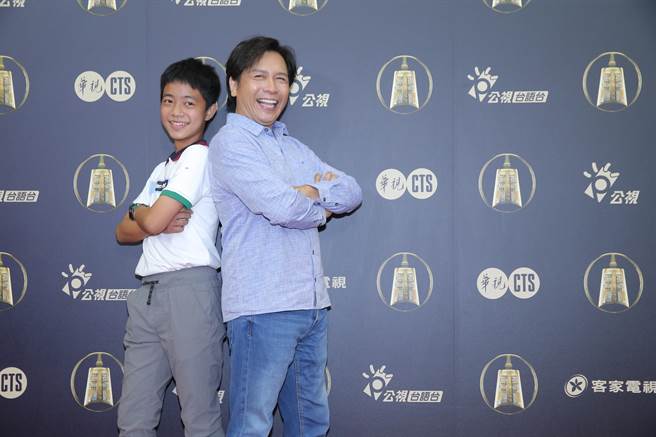 入圍男主角獎的李奕樵（左）與許傑輝同框。（羅永銘攝）