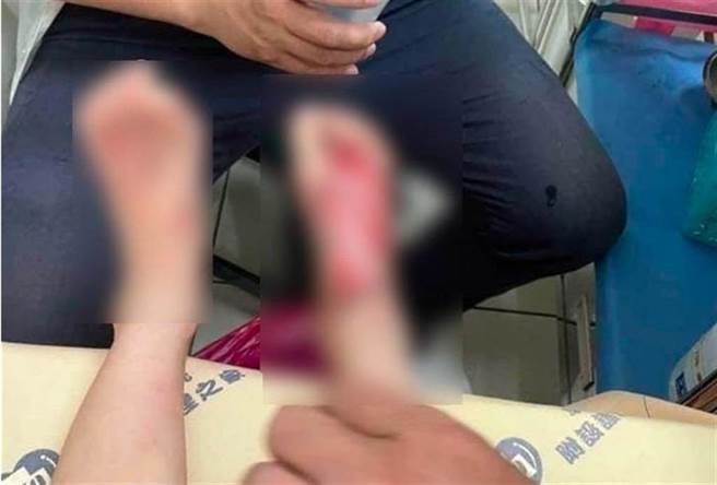 黑心恶保母虐4岁童热水淋脚剪下体，用假名躲藏拘提到案。（徐奕提供／谢琼云彰化传真）