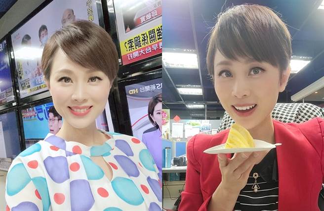 徐湘华昨告别工作11年的东森。（图／翻摄自徐湘华脸书）