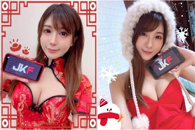 展场上的底片杀手！凶狠小春丽「钧君」比基尼大秀「美腿、事业线」狂吸回头率（图片／JKF提供）